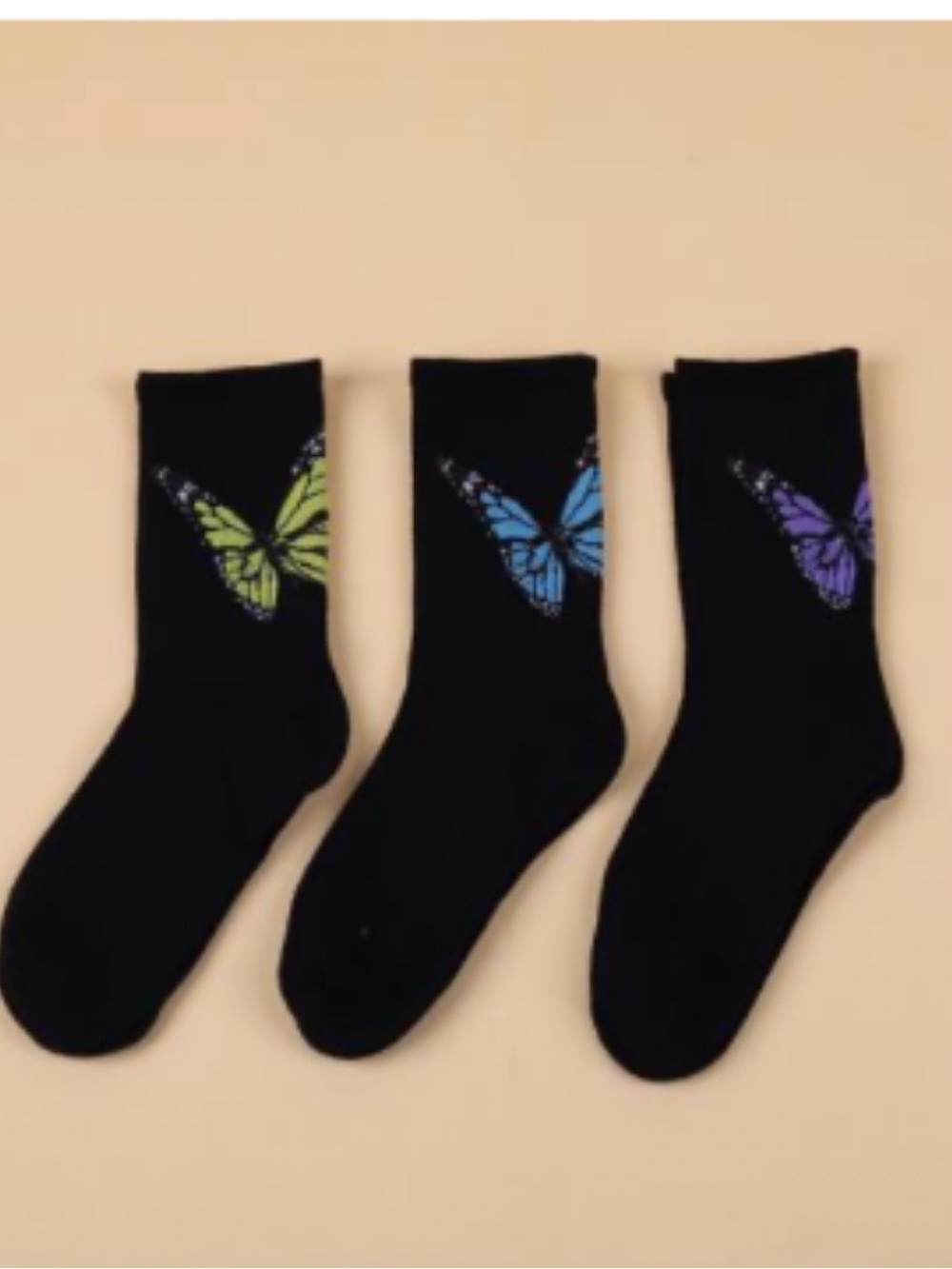 Butterfly socks set of 3